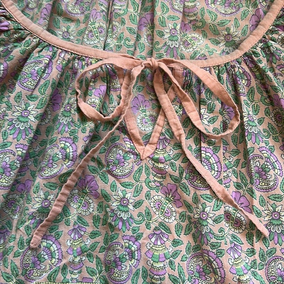 Eternal Sunshine Creations Boho Folk Floral Top Lace Crochet Detail Small - Picture 5 of 10